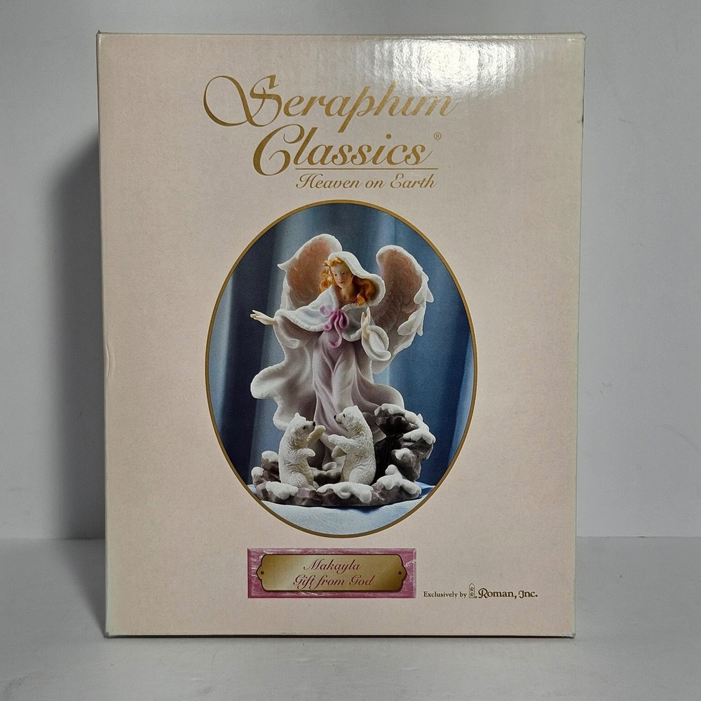 Seraphim Classics Makayla Gift from God Angel Polar Bears Roman Inc 78197 Ltd Ed